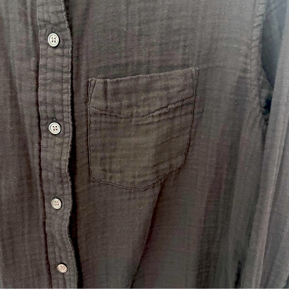 GAP Black Casual Button Down Shirt Relaxed Fit - Picture 4 of 12
